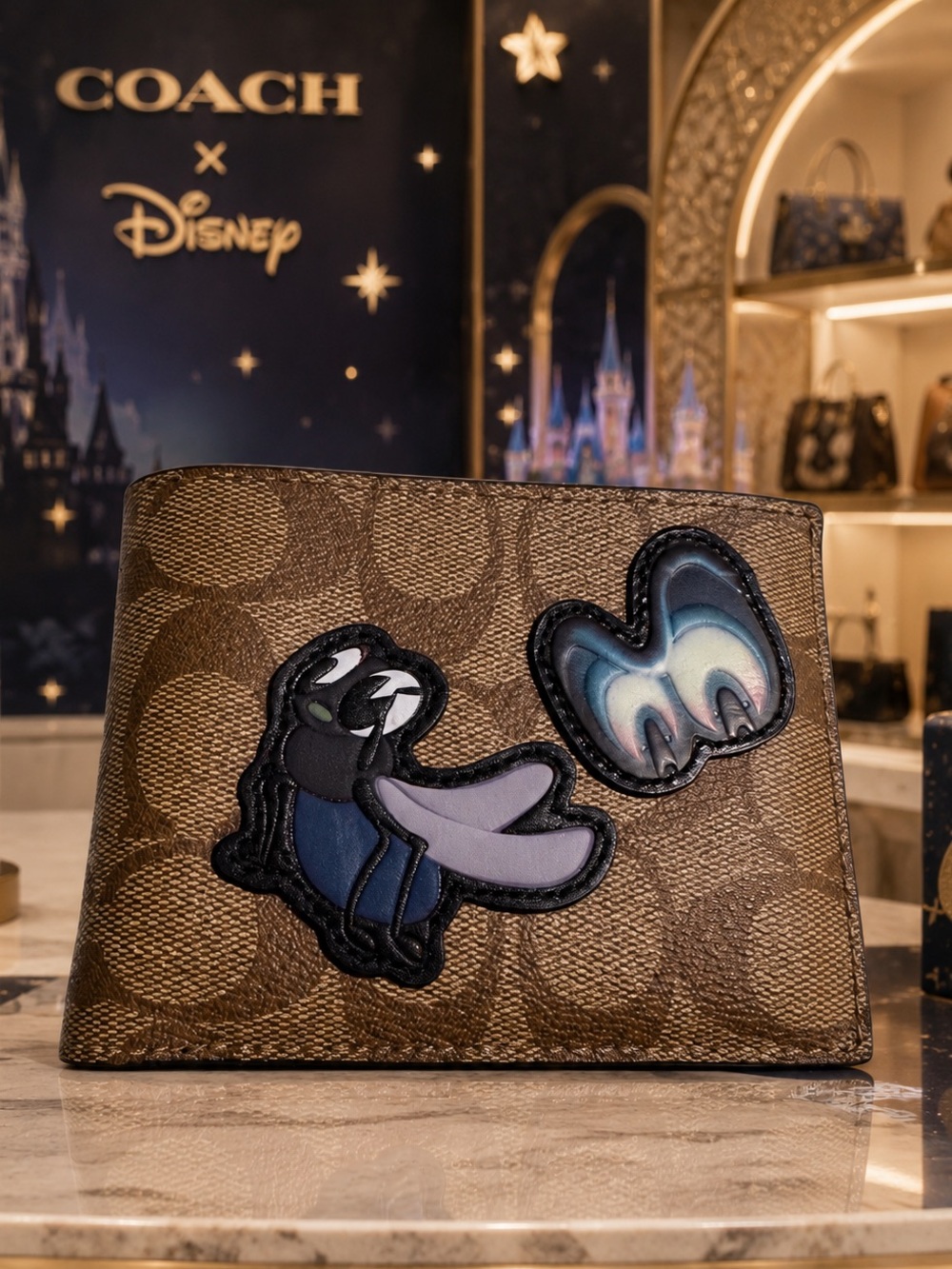 COACH Disney x Coach 3-in-1 Wallet in Signature Canvas with Patche